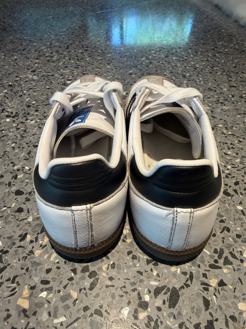 adidas Samba White Black Gray Sneakers - Picture 7 of 16